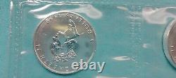 (10) 1990 1 oz Canada. 9999 Silver Maple Leaf $5 Sealed