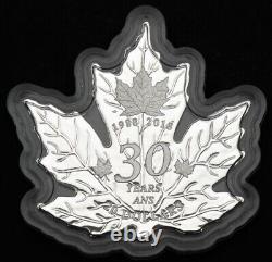 1988 2018 Canada $50 30th Anniversary of The Silver Maple Leaf/ Box & COA