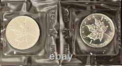 1988 6 1 oz Canadian Maple Leafs Sealed In Mint Package