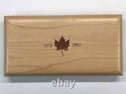 1989 Canada Maple Leaf 10th Anniversary 3-Coin Proof Set silver, gold, platinum