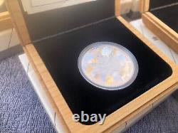 1989 Silver Canadian Maple Leaf Proof 10th Anniversary withBox and COA
