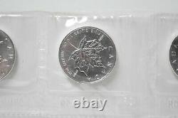 1990 Canada $5 Silver Maple. 9999 10 Pc Original Sheet (otx515)