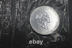 1990 Canada Silver Maple Leaf Full Sealed 10 Coin Mint Sheet 10 oz BU