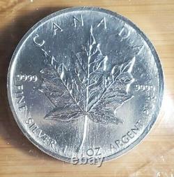 1993 CANADA SILVER MAPLE LEAFORIGINAL RCM FULL SEALED SHEET10 COINS our t2161