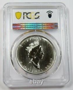 1995 PCGS MS68 Maple Leaf Silver 1 oz Canada $5 Item #28369A