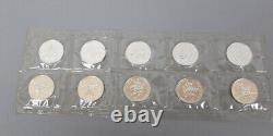 1996 10 Mint Sealed Canadian Silver Maple Leaf. 9999 Fine 1 oz Coins