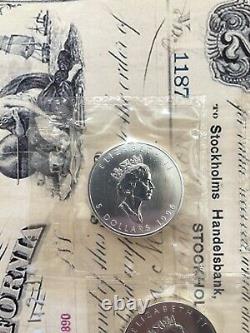 1996 $5 Silver Maple Leaf- RARE, VERY Low Mintage IN ORIGINAL PACKAGE Gorgeous