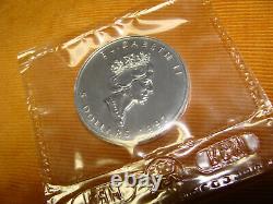 1997 Canada Maple Leaf 5 Dollar 1 Oz. 9999 Silver Coin Key Date Low Mintage-wow