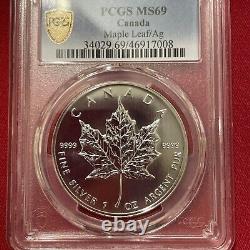 1997 Canada Silver Maple Leaf PCGS MS69 KEY DATE Lowest Mintage Highest Grade