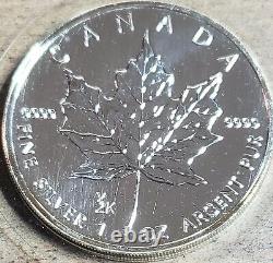 1999 CANADA $5 Y2K Privy Silver Maple Leaf 1oz. 9999 Silver Coin EXTREMELY RARE