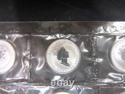 1999 Canada $5.00 Silver Maple Leaf Rabbit Lunar Privy Mark. Full Sheet. Ogp