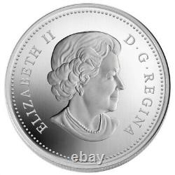 1 Oz Silver Coin 2009 $20 Canada Crystal Raindrop Swarovski Autumn Maple Leaves