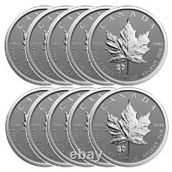 1 oz Canadian Silver Maple Leaf (Varied Privy/Condition/Random Year Lot of 10)