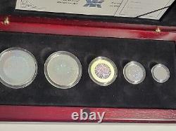 2003 Canada silver maple hologram 5- coin set WithOGP
