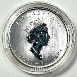 2003 Silver Maple Leaf Hologram Coin Set. 9999 1oz, 1/2oz, 1/4oz, 1/10oz, 1/20oz