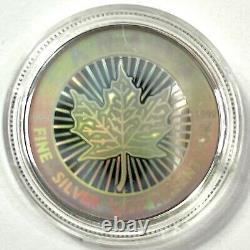 2003 Silver Maple Leaf Hologram Coin Set. 9999 1oz, 1/2oz, 1/4oz, 1/10oz, 1/20oz