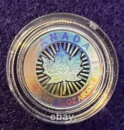 2003 Silver Maple Leaf Hologram set. 5-Coin Set Is 99.9% pure? WOW