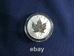 2004 Canada Silver Maple Leaf Zodiac with Aquarius Privy Mark Reverse Proof