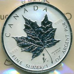 2005 Canada Silver $5.00 Liberation Privy Silver Maple Leaf ICCS SP-67