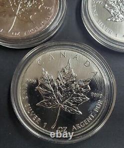 2005 Canada Silver Maple Leaf Lot of (3) 1oz Coins