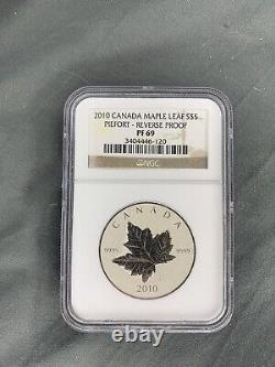 2010 Canada Maple Leaf $5 Piefort- Reverse Proof PF 69