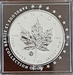 2010 Fabulous 15 Canada Maple Leaf Reverse Proof Silver Coin