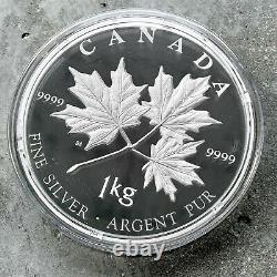 2011 Canada Kilo. 9999 Fine Silver Coin $250 Maple Leave No COA