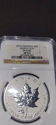 2012 Canada S$5 Maple Leaf Titanic NGC SP69.9999 Silver Encased Coin