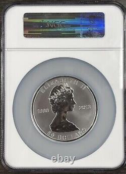 2013 5 oz. 9999 Silver Canada Maple Leaf 25th Ann $50 Reverse Proof NGC PF70