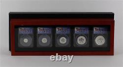 2013 Canada $1-$5 Silver 25th Anniv. Maple Leaf 5 Coin Set ANACS RP-69 DCAM FR