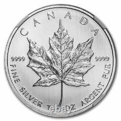2013 Canada 1 oz Silver Maple Leaf MS-69 NGC (Struck withMilk Spot) SKU#256335