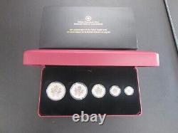 2013 Canadian Silver Maple Leaf 25th Anniversary 5-coin Set RCM BEAUTIFUL
