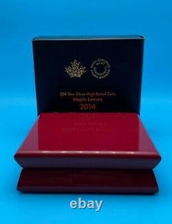 2014 Canada $50 High Relief 5 oz. Silver Maple Leaf Proof