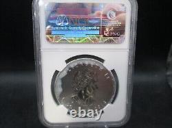 2014 Canada Maple Leaf. 9999 Fine Silver 1 Ounce 5 Dollar NGC MS 69 Early Releas