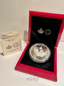 2014 Canada RCM $50 5 oz 9999 PROOF Fine Silver Maple Leaf/Leaves Coin