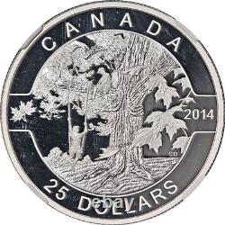 2014 Canada Silver $25 Under the Maple Tree NGC PF70 Ultra Cameo Early Releases