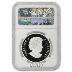 2015 $20 Silver Canadian Maple Leaf Reflection PF-70 Ultra Cameo NGC ER Coin