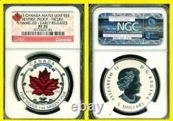 2015 CANADA Silver Maple complete 5 COINS SET NGC PF 70 UC Early Releases OGP