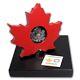 2015 Canada 1 Oz Silver $20 Proof Maple Leaf Shaped Coin
