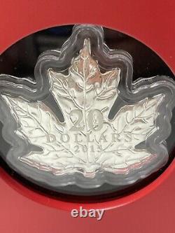2015 Canada $20 Maple Leaf 1 oz. 999 Fine Silver Coin W Fram, Case and COA BU