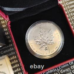 2015 Canada $5 Silver Coin ANA Chicago Violet Flower Maple Leaf #coinsofcanada