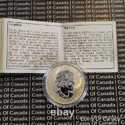 2015 Canada $5 Silver Coin ANA Chicago Violet Flower Maple Leaf #coinsofcanada