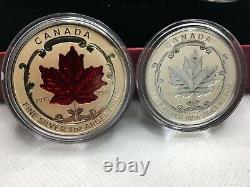 2015 Canada Fine Silver Coin Fractional Set The Maple Leaf