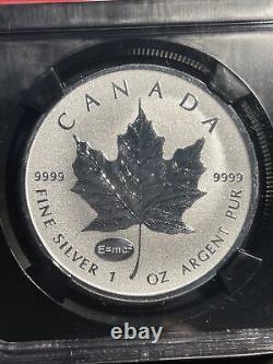 2015 Canada Silver Maple Leaf $5 Coin E=mc2 PRIVY NGC PF 70 Reverse Proof Black