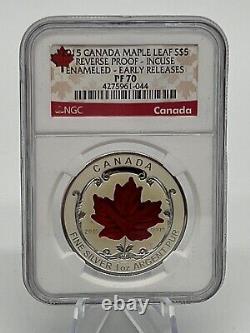 2015 Canada Silver Maple Leaf Reverse Proof Fractional Set NGC PF70 ER