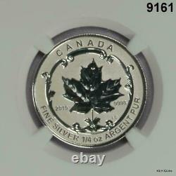 2015 Canada Silver Maple Reverse Proof Incuse Ngc Certified Pf70 Early Set#9161