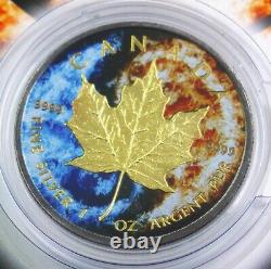 2015 Canadian Maple YIN/YANG Ruthenium 1 oz. 999 silver coin in card