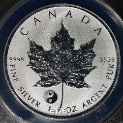 2016 $5 Canada Silver Maple Leaf Yin Yang Privy ANACS RP 70 DCAM First Release