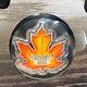 2016 Canada $20 Colourful Maple Leaf Shaped. 9999 Silver Withbox + Coa
