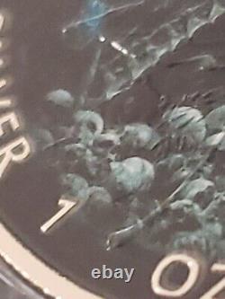2016 Canada Grim Reaper Death panda privy Armageddon -1 Oz Silver Coin RARE